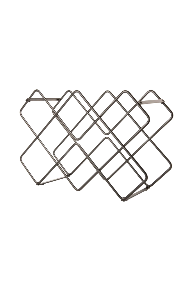 Vinreol Diamonds – Svart – Kjøkken & husholdning | m v:8204807
