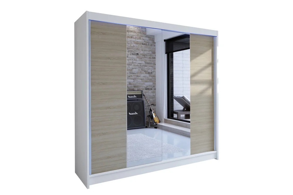 Canderbury Garderobe med Speil 180x215 cm v:5585310