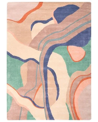 Teppe ALMORA Flerfarget 160 x 230 cm Viskose v:1423034 Teppe ALMORA Flerfarget 160 x 230 cm Viskose v:1423034