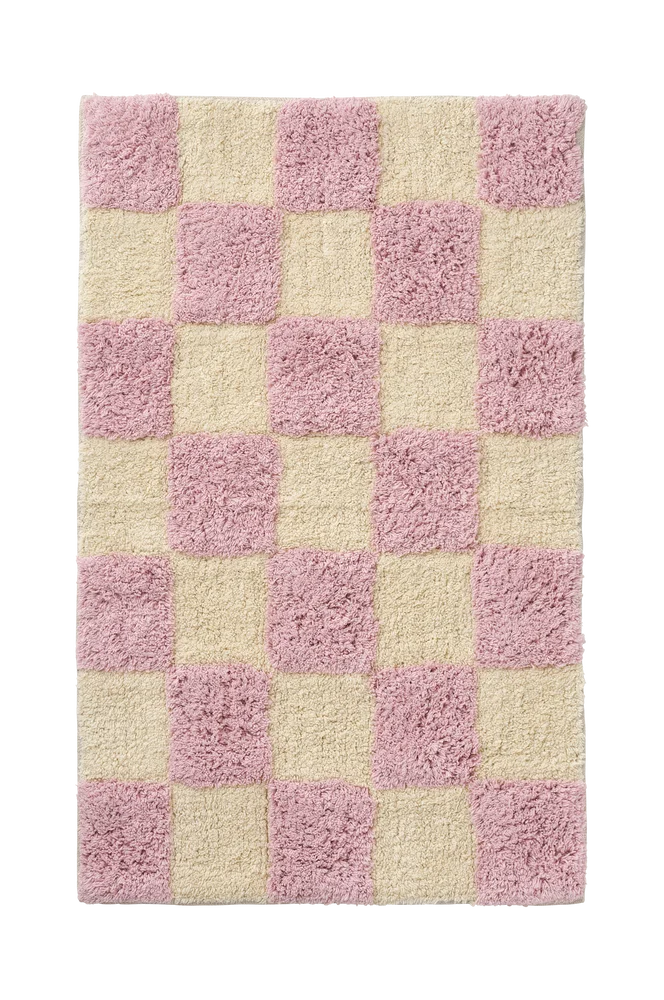 Badematte Saga Check – Rosa – Tepper | m v:1526406 Badematte Saga Check – Rosa – Tepper | m v:1526406