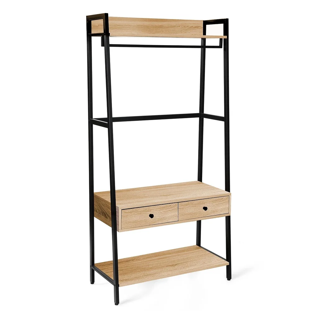 Gangkonsoll HOME4YOU Lavinia 84x40x169 cm ask/svart med skuffer v:6879138 Gangkonsoll HOME4YOU Lavinia 84x40x169 cm ask/svart med skuffer v:6879138