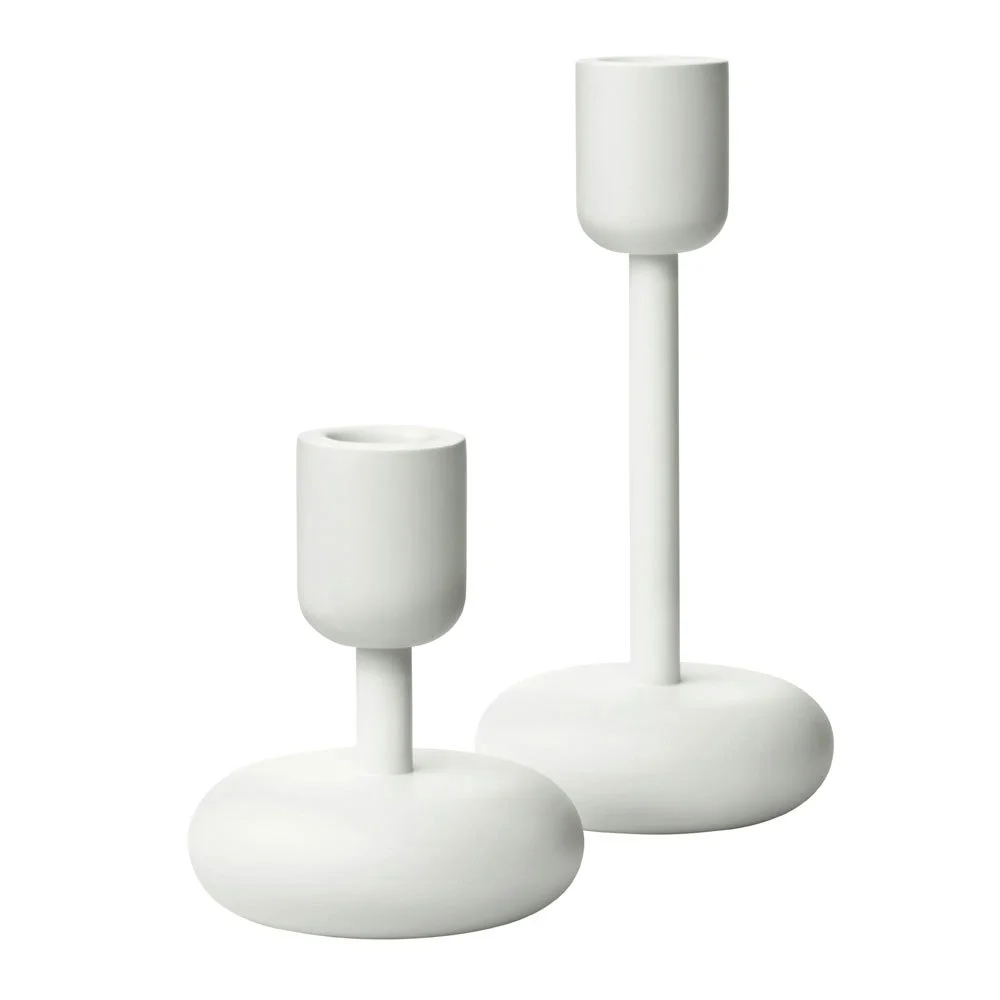 Nappula Lysestaker 2-pk, Hvit v:9946614