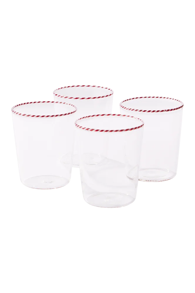 ANA glass i 4-pakning – Rød – Kjøkken & husholdning | m v:1375303 ANA glass i 4-pakning – Rød – Kjøkken & husholdning | m v:1375303