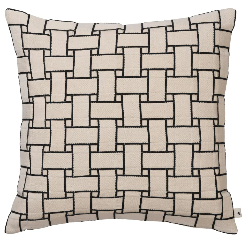 Lattice Pute 50x50 cm, Off-white/Sort v:9790523