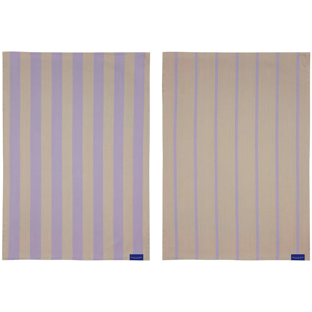 STRIPES Kjøkkenhåndkle 2-pk 50x70 cm, Sand v:3336226