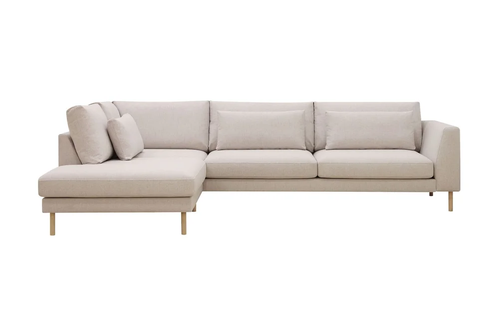 Florenz 4-seters Venstrevendt L-formet Sjeselongsofa i Stoff v:9195152