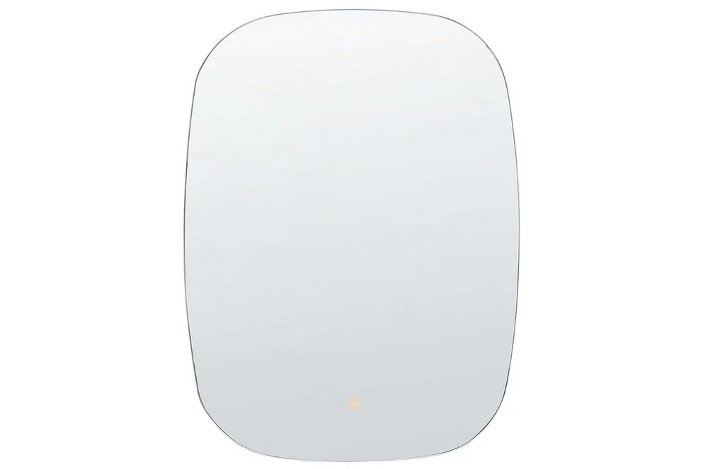 Badrumsspegel med LED Beliani Bergerac Silver v:5126631 Badrumsspegel med LED Beliani Bergerac Silver v:5126631