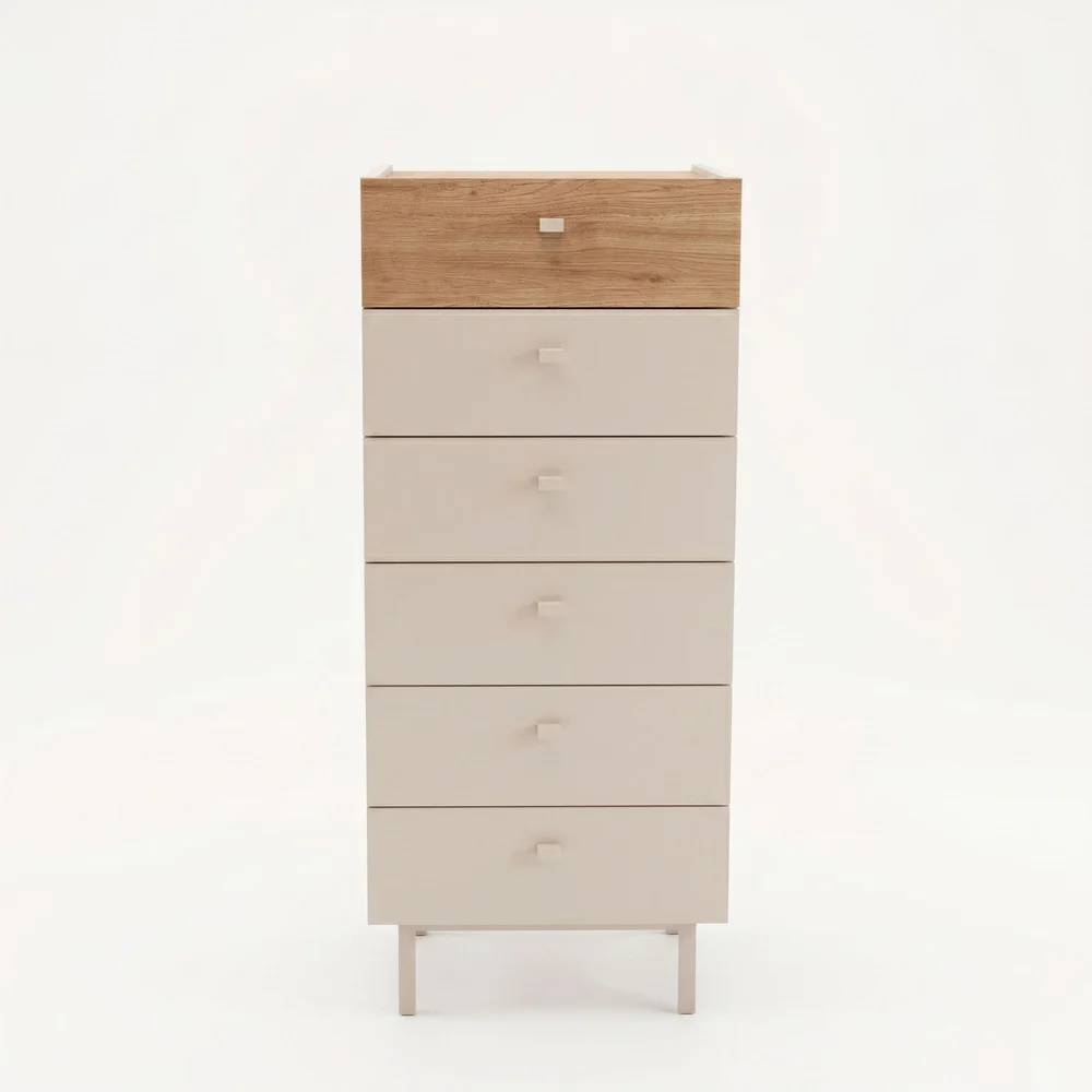 Kommode Hanah Home Luke (47,9 x 113,2 x 36,8 cm) Sand eik v:6185668