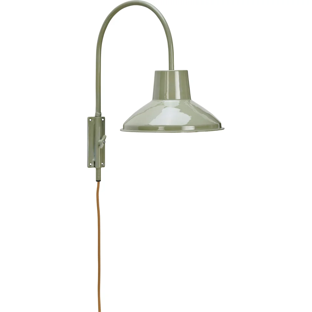 Enamel Vegglampe, Lysegrønn v:6732490