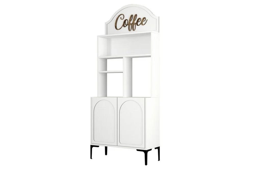 Bar Kaffeskap Hazim To Hvit / Svart v:3461729 Bar Kaffeskap Hazim To Hvit / Svart v:3461729