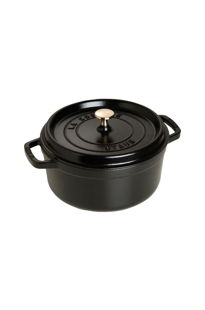 Gryte La Cocotte rund 24 cm, 3,8 l – Svart – Kjøkken & husholdning | m v:5748514