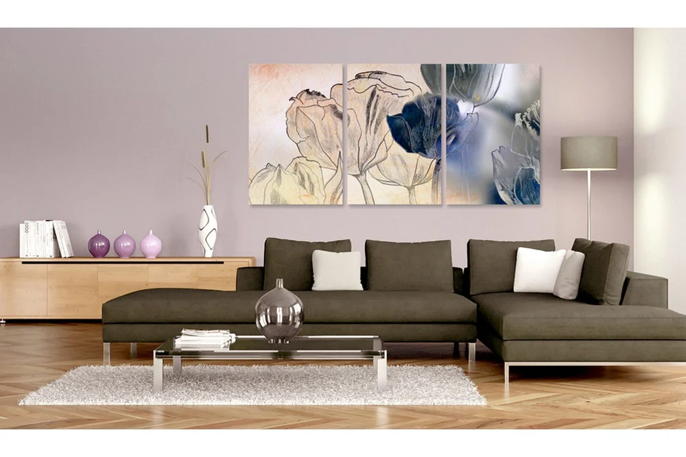Tavle Sketch Of Tulips 120X60 v:8450386