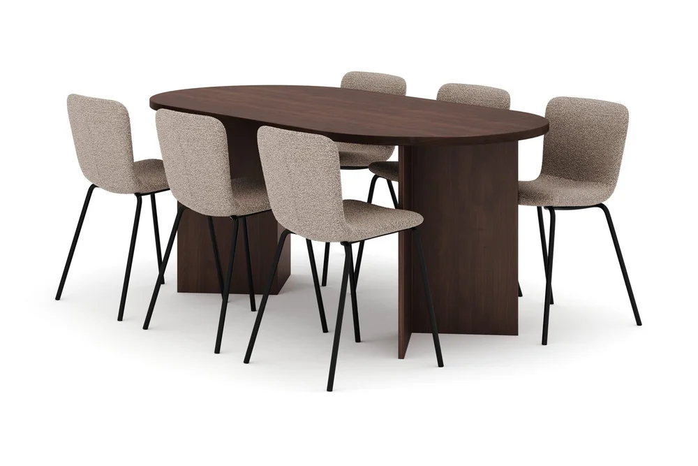 Dano Spisebord 180 cm med 6 Katy Spisestoler v:9575215
