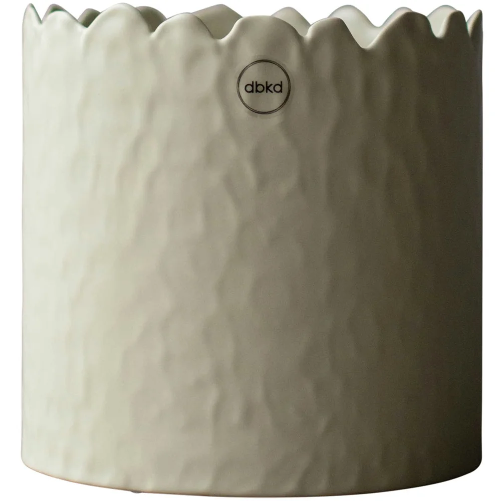 Flowery Krukke Ø16 cm, Creme v:6923725