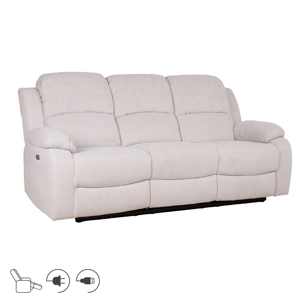 Reclinersofa Tränor 3-seter med elektrisk mekanisme v:2642540 Reclinersofa Tränor 3-seter med elektrisk mekanisme v:2642540
