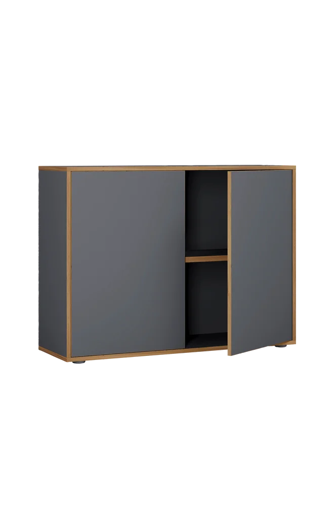 Kontorskap med 2 rom Salia B100 – Flerfarget m v:7461872