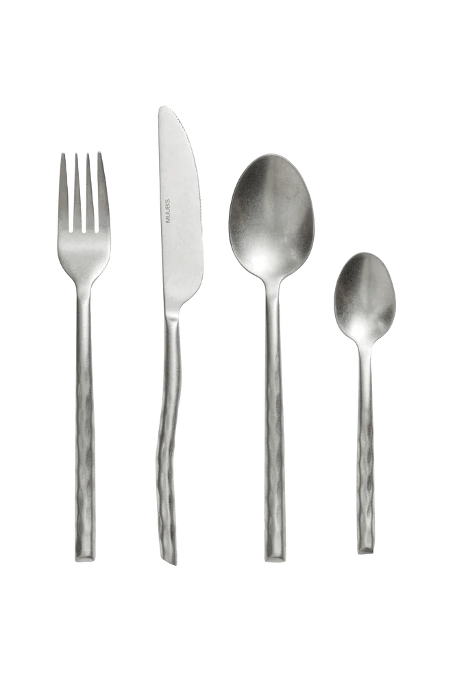 Bestikk Uta – Stonepolish 16 stk – Sølv – Kjøkken & husholdning | m v:2352207 Bestikk Uta – Stonepolish 16 stk – Sølv – Kjøkken & husholdning | m v:2352207