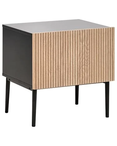 Nattbord BLYTHE Naturlig ask Svart v:4353067