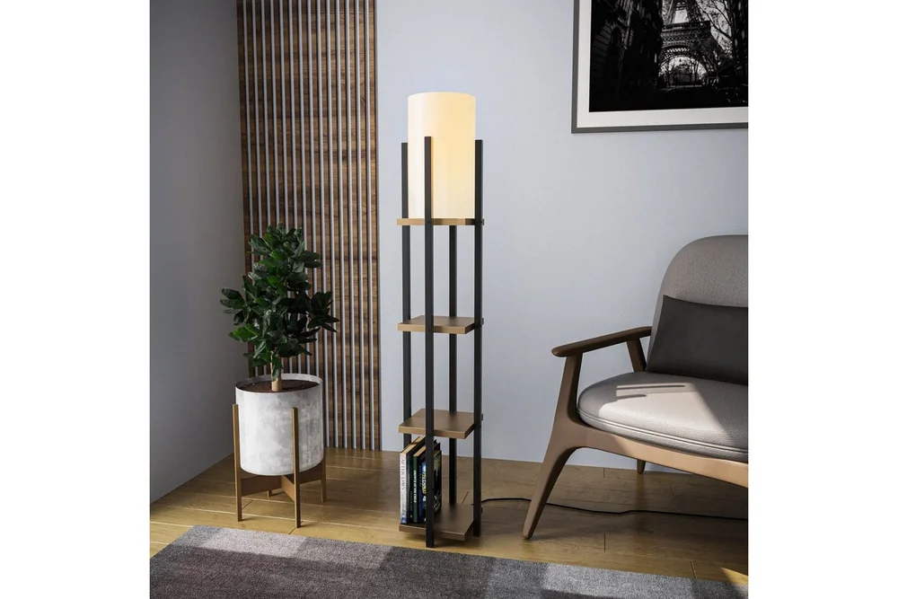 Gulvlampe Ratmompe Lumi (Hyllehøyde: 29 cm) Svart / Gull v:5196615
