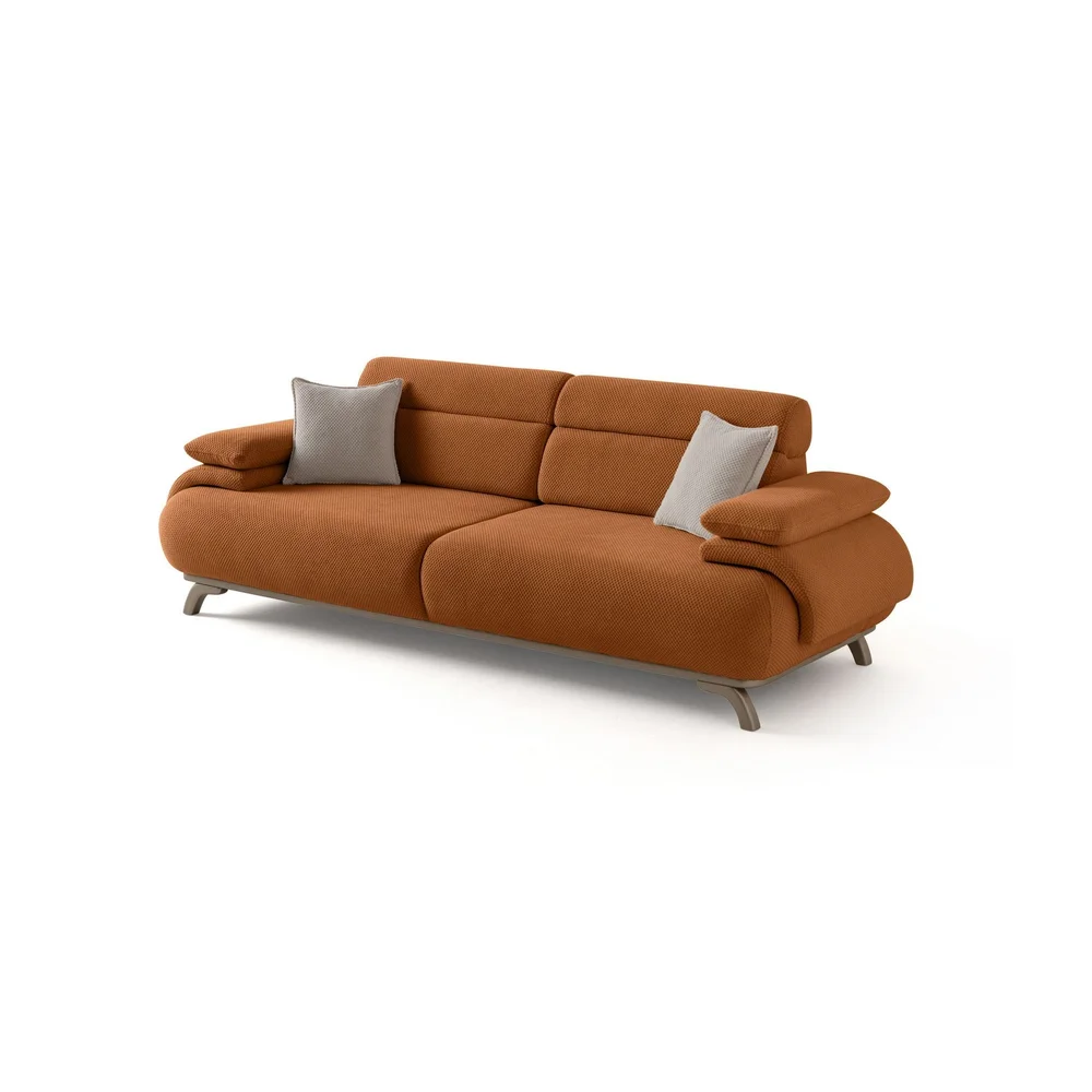 3-seters sofa Atelier Del Sofa Bonjo Silver (246 x 81 x 97 cm) Tile Red v:3963727 3-seters sofa Atelier Del Sofa Bonjo Silver (246 x 81 x 97 cm) Tile Red v:3963727