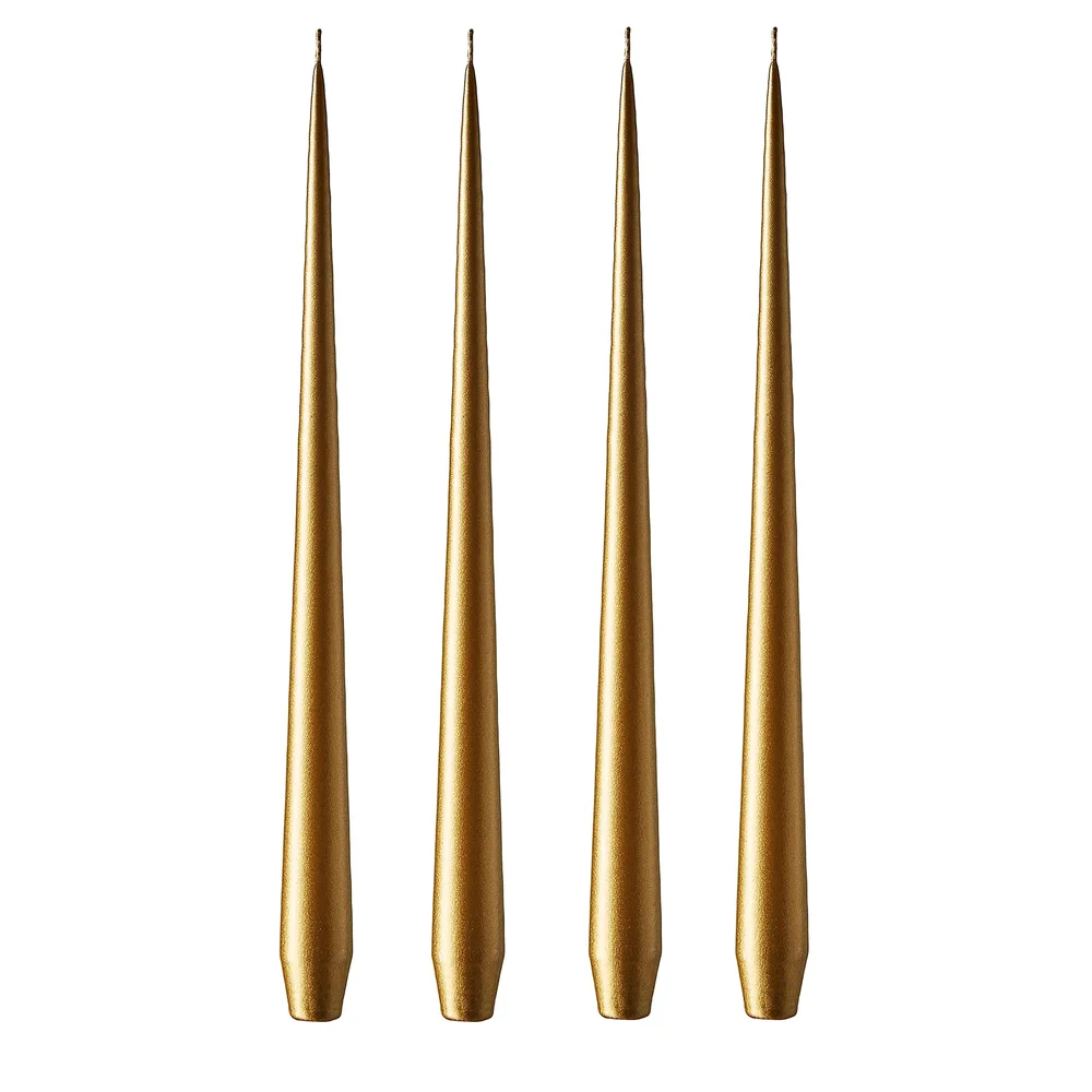 ester & erik lys 32 cm 4-pakning metallic v:1554048 ester & erik lys 32 cm 4-pakning metallic v:1554048