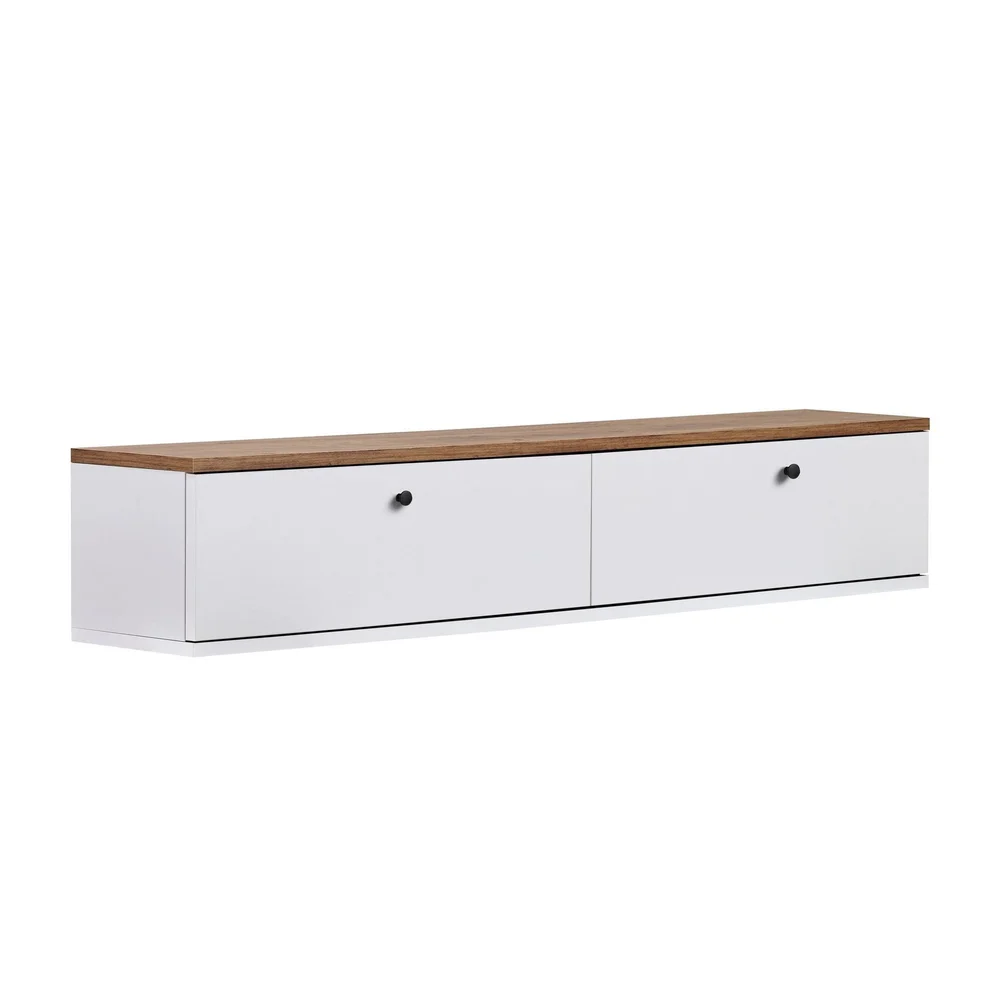 TV-benk Nordure Ligne (140 x 25 x 25 cm) Atlantisk furu hvit v:1599138 TV-benk Nordure Ligne (140 x 25 x 25 cm) Atlantisk furu hvit v:1599138