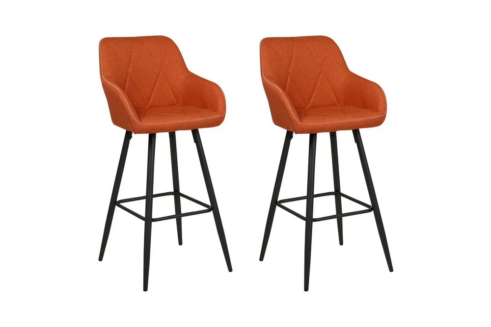 Barstol Beliani Darien set om 2 Grön-Svart Orange v:4121340 Barstol Beliani Darien set om 2 Grön-Svart Orange v:4121340