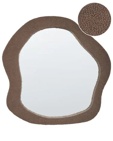 Veggspeil BLISMES 79 cm 80 cm Bouclé Brun v:7505209 Veggspeil BLISMES 79 cm 80 cm Bouclé Brun v:7505209