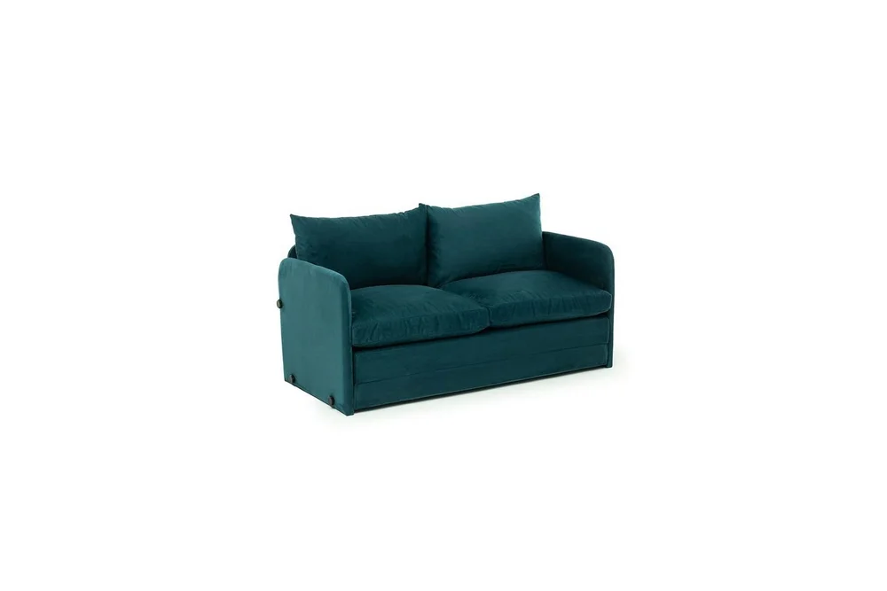 2-seters sovesofa Rubby (128 x 70 x 66 cm) Petrolgrønn v:8664317 2-seters sovesofa Rubby (128 x 70 x 66 cm) Petrolgrønn v:8664317
