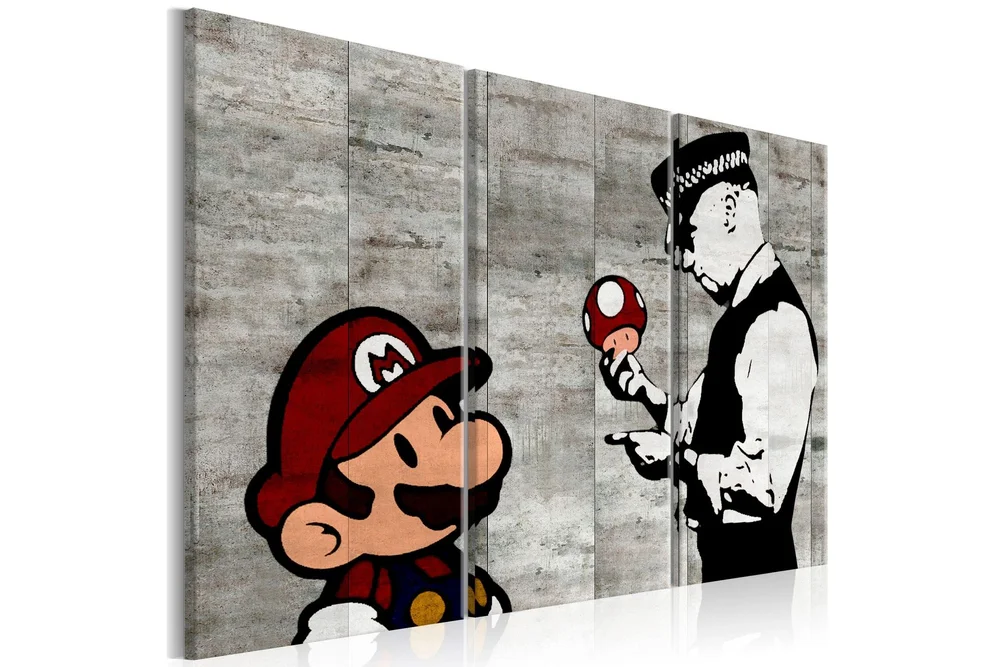 Bilde Banksy Mario Bros 120x80 v:4782984