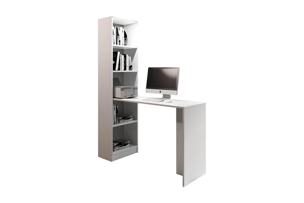 Gdeide Skrivebord 125 cm med Oppbevaringshylle v:9781397