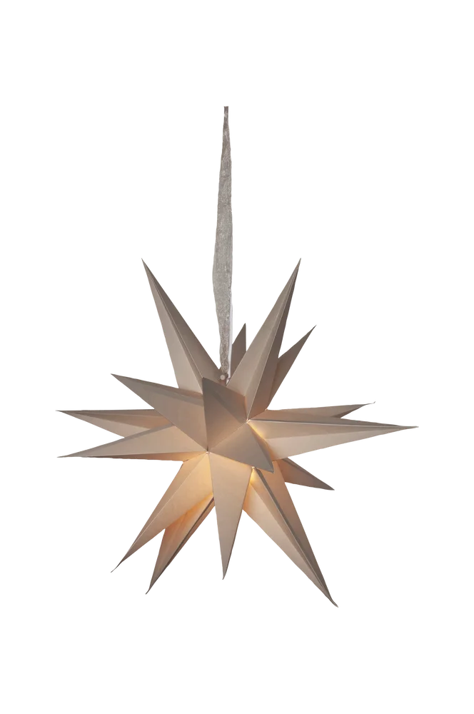 Papirpose December – Beige – Belysning | m v:7610205 Papirpose December – Beige – Belysning | m v:7610205