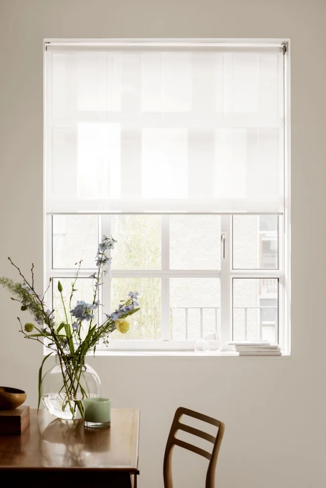 Rullegardin transparent offwhite – 100×185 cm v:5347984