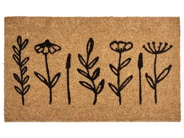 Dørmatte AGIAK Naturlig 50 x 80 cm Blomst Kokosfiber v:5247192 Dørmatte AGIAK Naturlig 50 x 80 cm Blomst Kokosfiber v:5247192