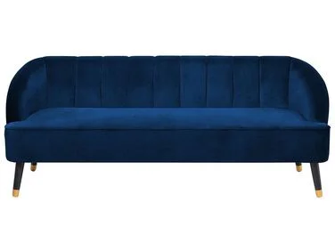 Sofa 3-seter ALSVAG Fløyel Marineblå v:7413611 Sofa 3-seter ALSVAG Fløyel Marineblå v:7413611