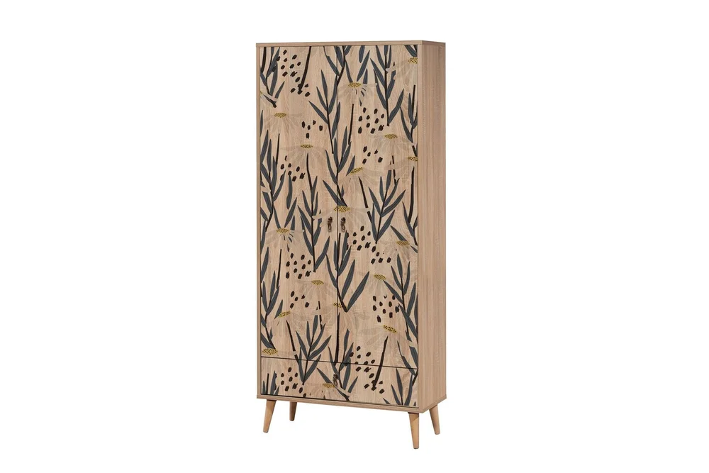 Bertoaria Garderobe 80x190 cm Brun v:1764345
