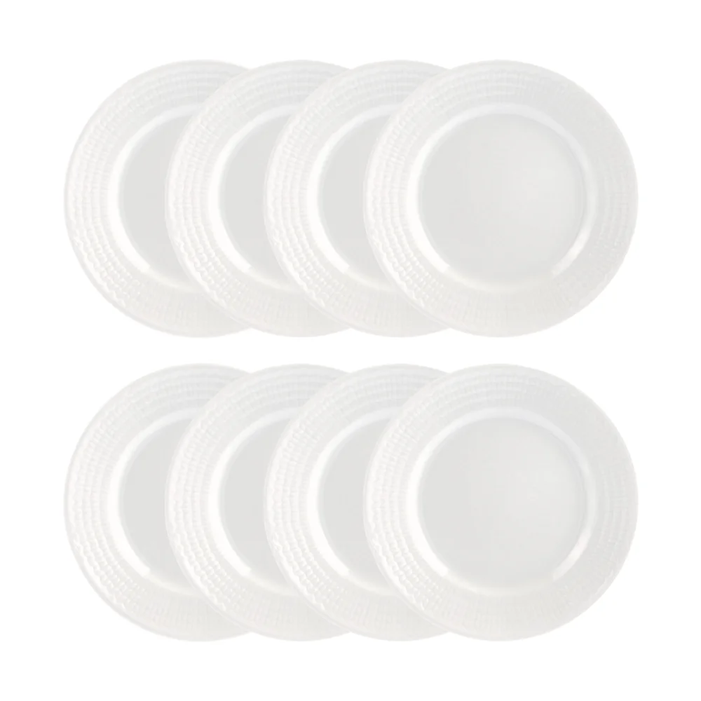 Swedish Grace tallerken Ø21 cm 8-pakning - Snø (hvit)" v:1153292