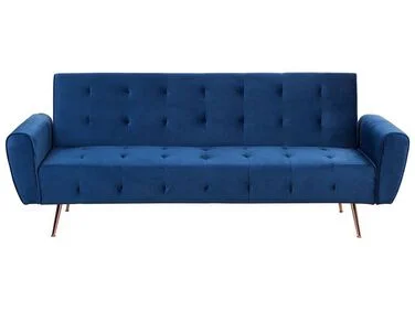 Sovesofa 3-seter SELNES Fløyel Marineblå v:4412498 Sovesofa 3-seter SELNES Fløyel Marineblå v:4412498
