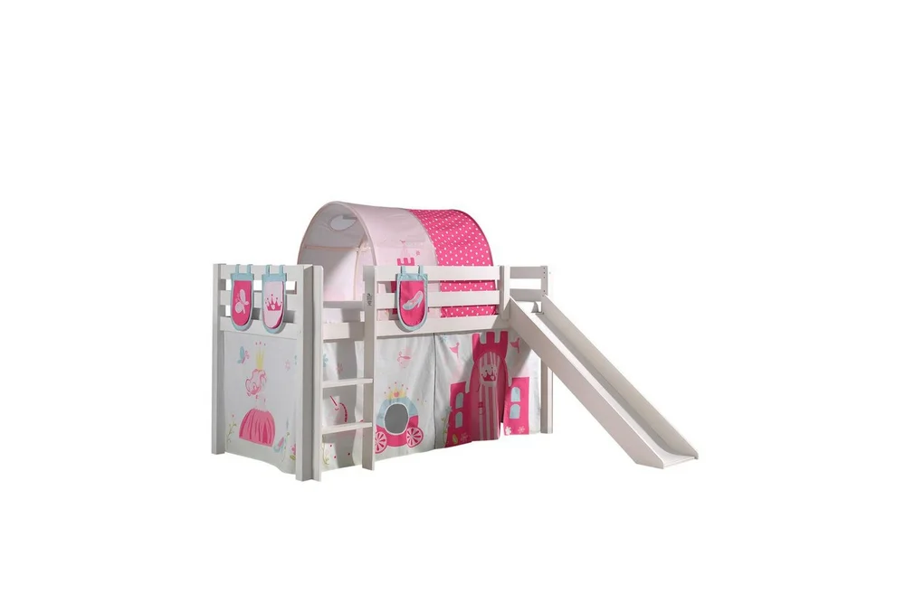 Middelseng med gardin Pino Princess Hvit, Hvit, Med sklie, Prinsesse, 3 v:9250259 Middelseng med gardin Pino Princess Hvit, Hvit, Med sklie, Prinsesse, 3 v:9250259