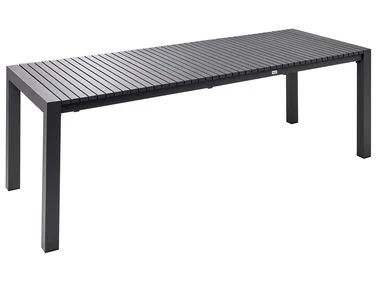 Uttrekkbart spisebord til hagen ARDESIO 160/220 cm 90 cm Metall Mørkegrå v:4458116
