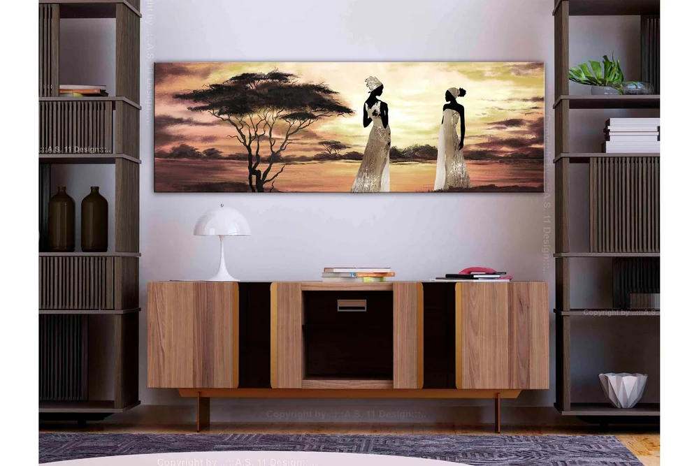 Tavla African Goddesses (1 Part) Narrow 120x40 v:9462773