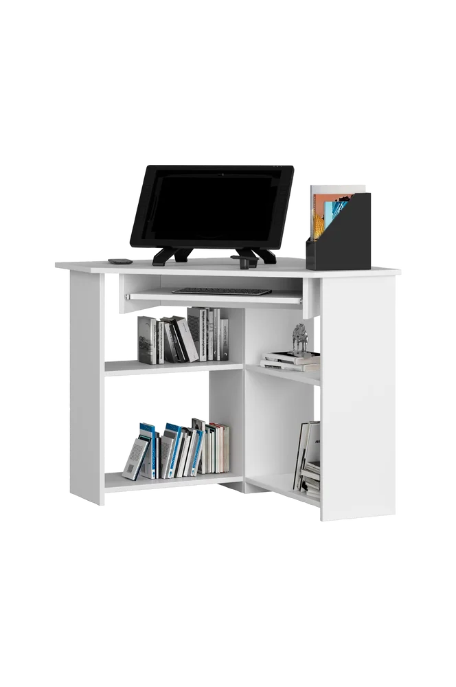 Akord Ted skrivebord – Hvit m v:8826836 Akord Ted skrivebord – Hvit m v:8826836