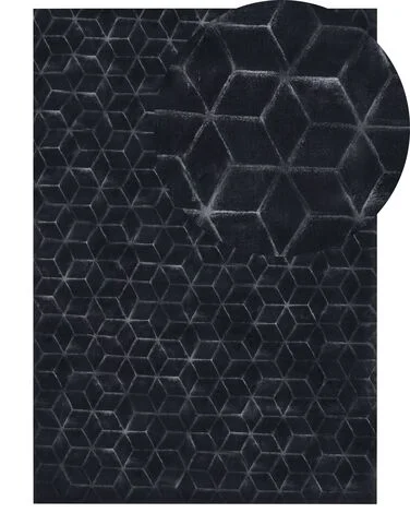 Teppe i kunstpels THATTA Svart 160 x 230 cm v:7223432