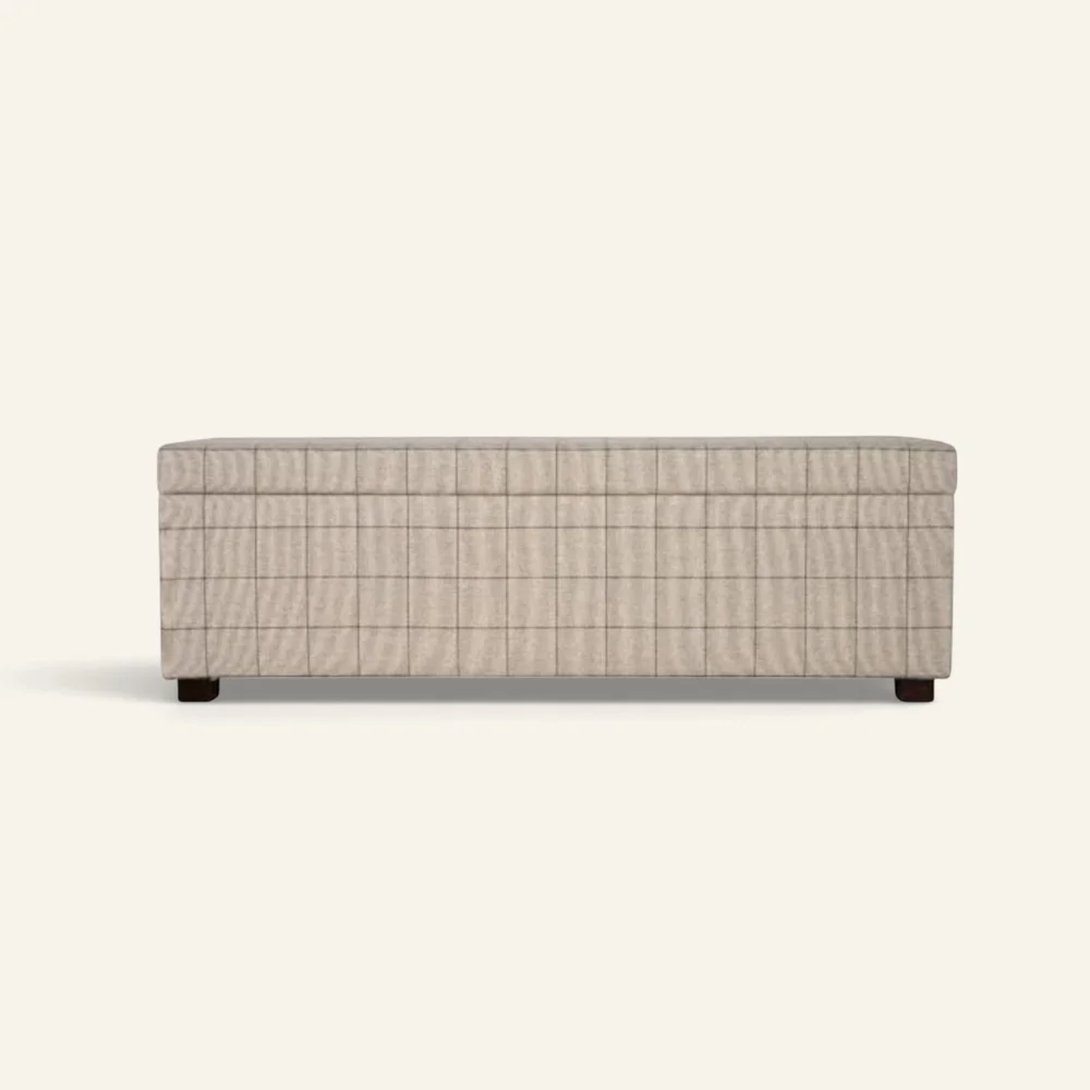 Sengebenk multi beige - 145x46x47 cm v:8625803