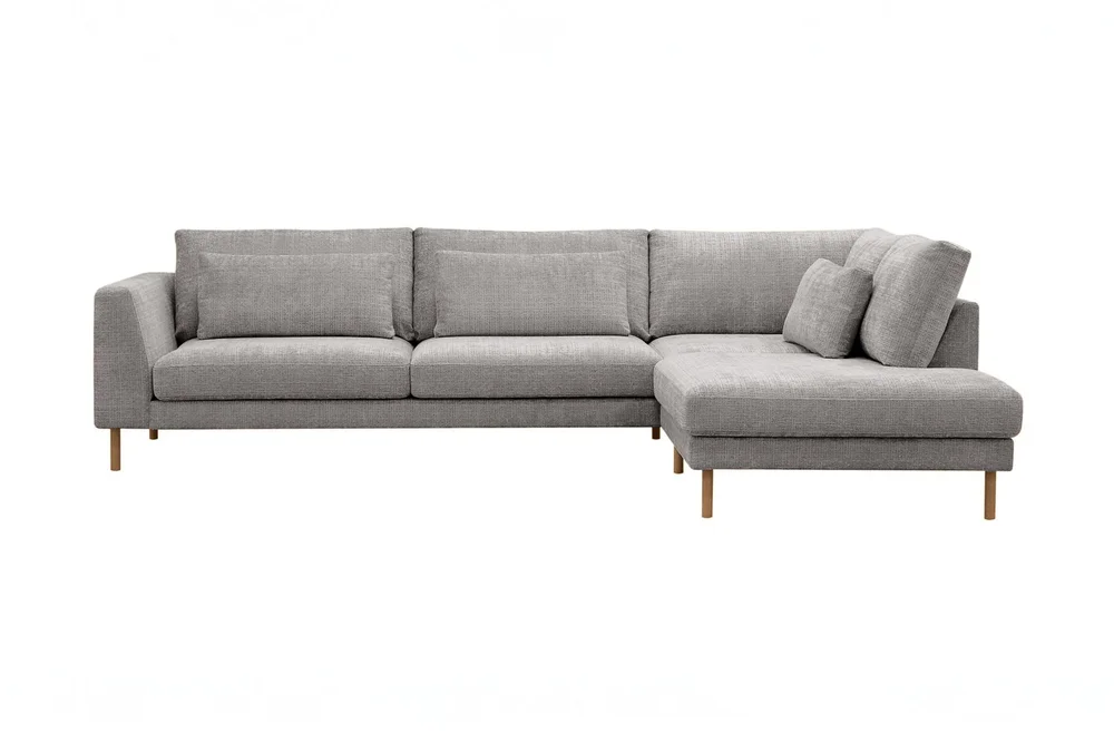 Florenz 4-seters Høyrevendt L-formet Sjeselongsofa i Chenille v:7810147