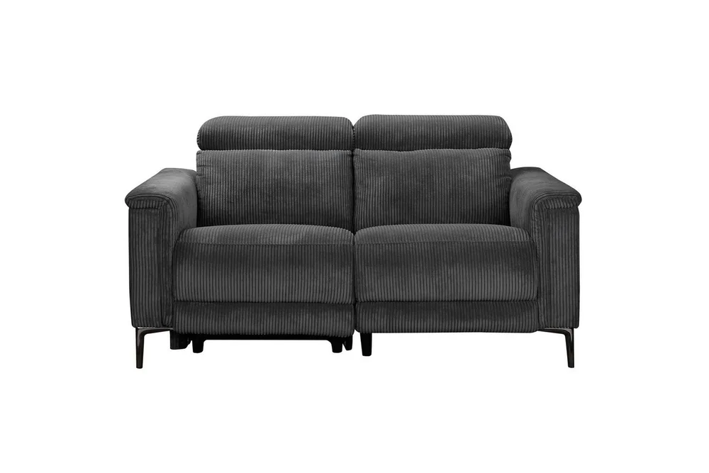 Reclinersofa uten hjørne Loft24 Lund reclinersofa 2-seter Grå v:1138347