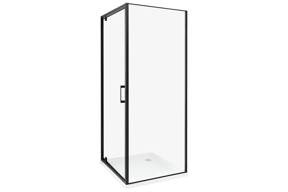 Duschväggar Black, Offwhite 70x70x185 cm v:4668599