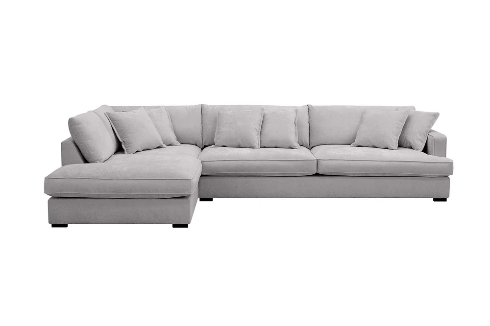Rossita Lyx 4-seters Venstrevendt L-formet Extra Dyp Sjeselongsofa i Chenille v:9786500