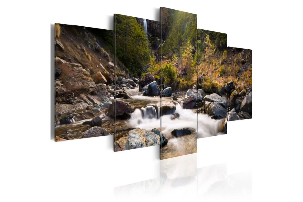 Bilde A Waterfall In The Middle Of Wild Nature 100×50 v:3253579 Bilde A Waterfall In The Middle Of Wild Nature 100×50 v:3253579