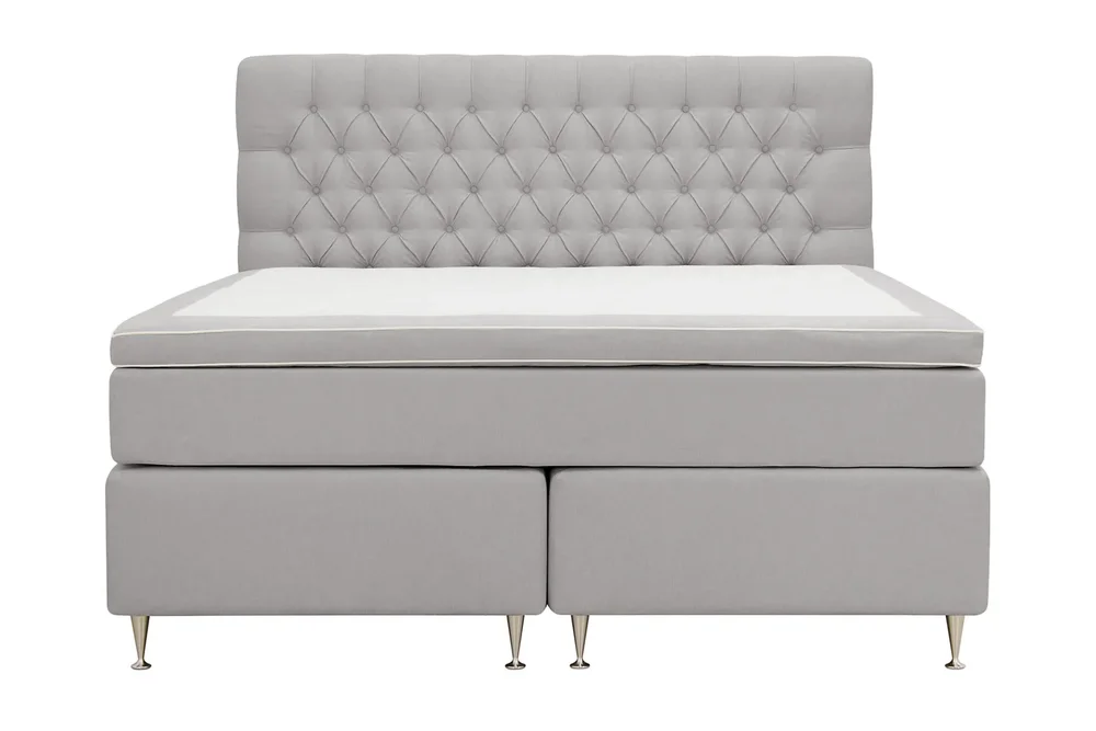HVILA Lyx komplett sengesett 180x200 cm kontinentalseng med knappepolstret sengegavl v:1164962